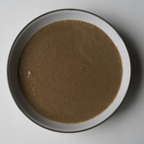 Crema de champiñones y alcachofas
