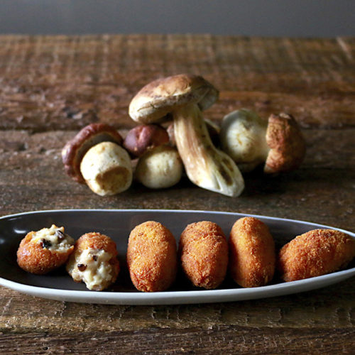 Croqueta de boletus edulis