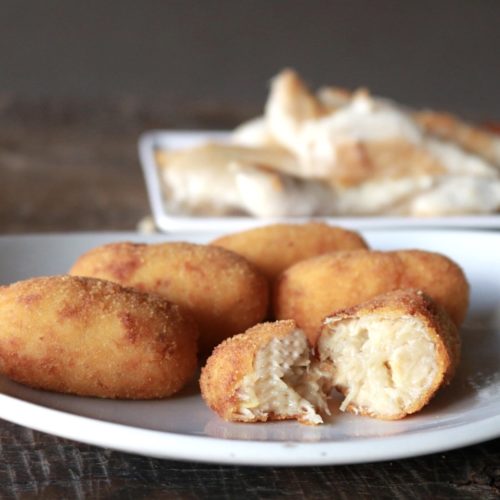 Croqueta de pollo asado