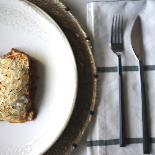 Lasagna de carne