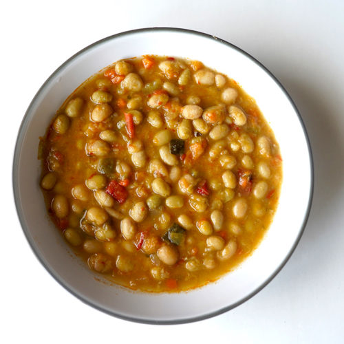 Pochas con verduras